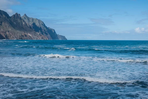 Seaside Resort Tenerife Island Ocean Summer Day Waves Tourism Travel — Stock Photo, Image