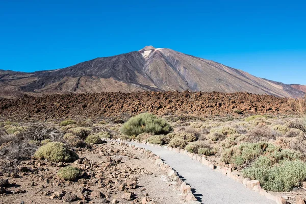 Vista Del Volcán Monte Teide Parque Nacional Del Teide Tenerife — Foto de Stock