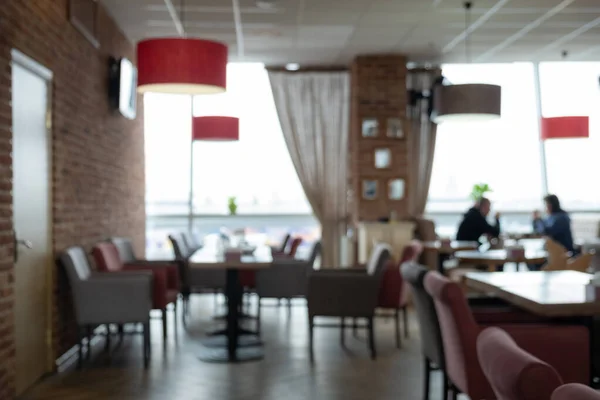 Arka Plan Bulanık Restorandaki Müşteri Bokeh Ile Arka Planı Bulanık — Stok fotoğraf