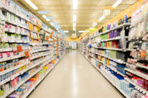 Abstrato Blur Supermercado Loja Varejo Interior Shopping Center Para Fundo — Fotografia de Stock