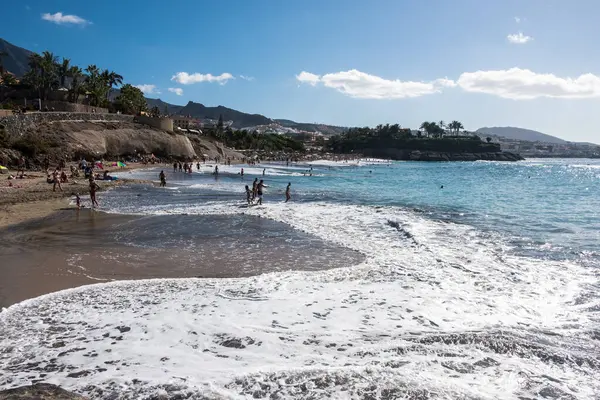 Costa Adeje Tenerife Espagne Novembre 2019 Des Gens Allongent Sur — Photo