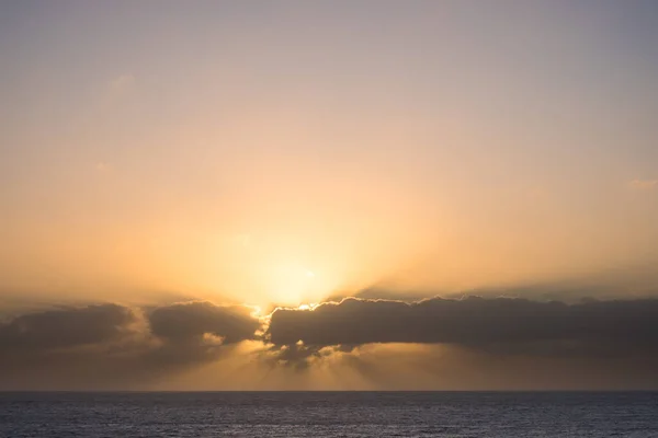 Ηλιοβασίλεμα Στον Ατλαντικό Ωκεανό Φλόριντα Ηπα — Φωτογραφία Αρχείου