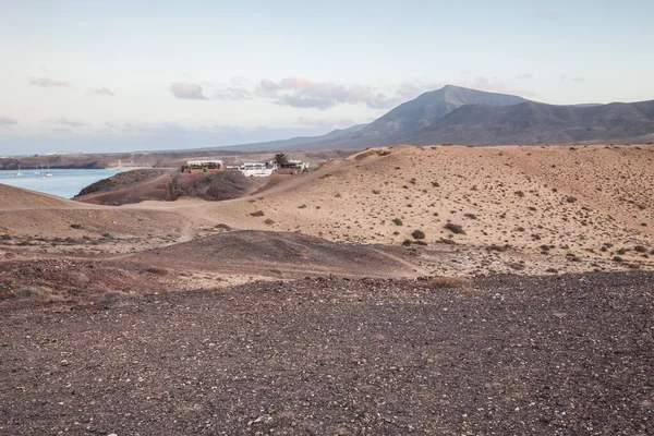 Isla Lanzarote Paisaje Costa Volcánica Playa Vista Mar Islas Canarias —  Fotos de Stock