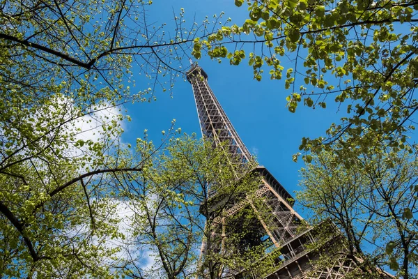 Ейфелева Вежа Весняний Ранок Париж Франція — стокове фото