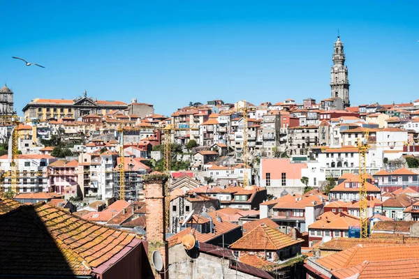 Luchtfoto Van Porto Portugal Een Prachtige Zomerdag — Stockfoto