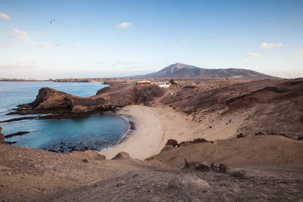 Lanzarote Island Papagayo Paisaje Playa Turquesa Las Islas Canarias España —  Fotos de Stock