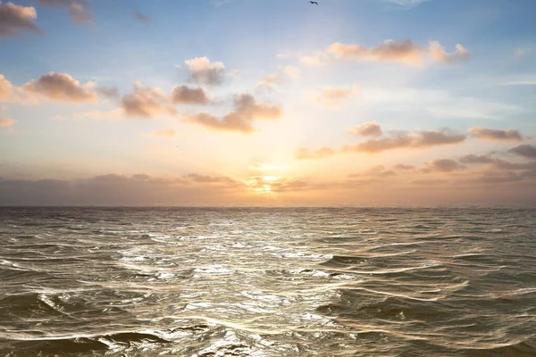 Západ Slunce Pobřeží Atlantského Oceánu Florida Usa — Stock fotografie