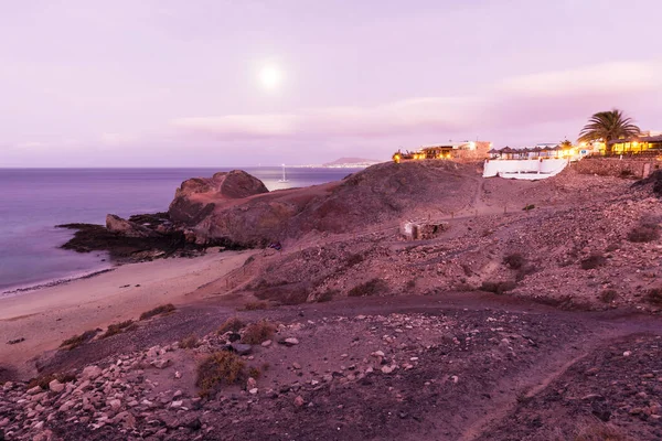 Ilha Lanzarote Papagayo Paisagem Praia Azul Turquesa Nas Ilhas Canárias — Fotografia de Stock