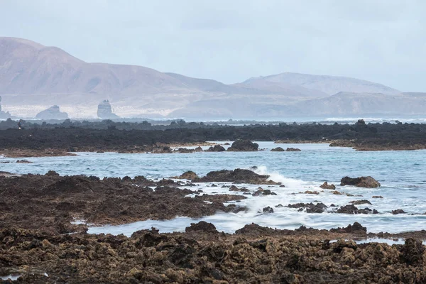 Volcanic Lanzarote Landscape Lanzarote Canary Islands Spain — Stock Photo, Image