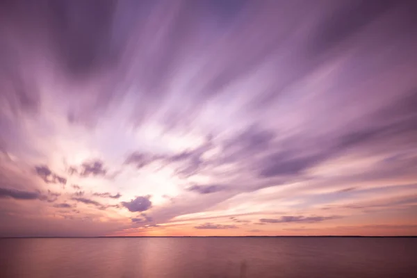Захід Сонця Березі Атлантичного Океану Флорида Сша — стокове фото