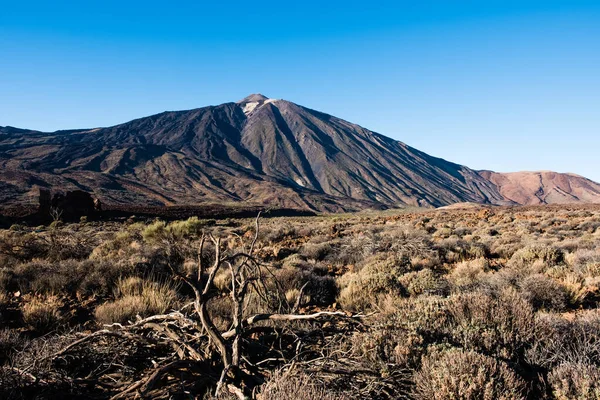 Vista Del Volcán Monte Teide Parque Nacional Del Teide Tenerife — Foto de Stock