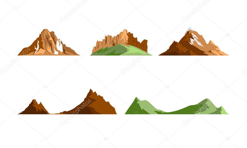 Mountain scenery and rock formation