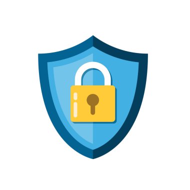 Düz kilit kalkan App simgesi grafik kaynakları için enterne güvenlik