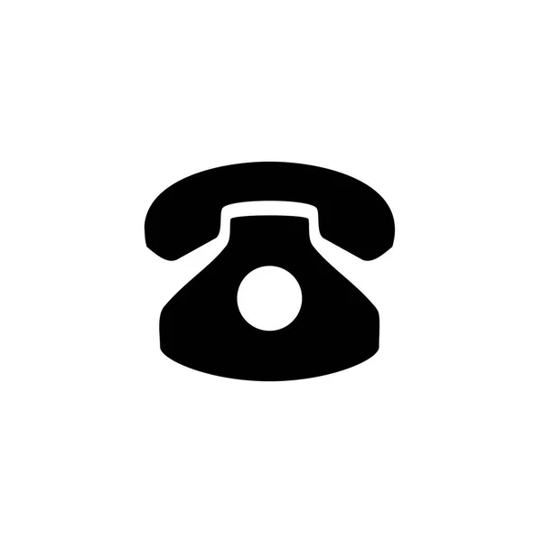 Klasik Telefon Temel Simgesi — Stok Vektör