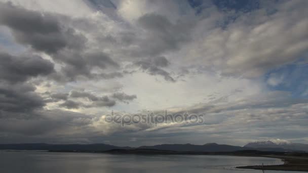 Clouds over the sea time lapse — Stock Video