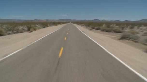 Estrada deserto condução timelapse — Vídeo de Stock