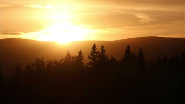 Lapso de tempo do sol de Nova Escócia — Vídeo de Stock