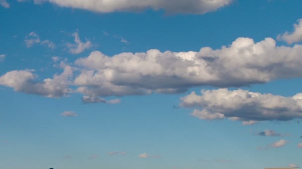 Perfect blue sky i chmury — Wideo stockowe