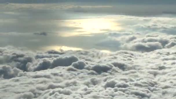 Reflexão solar paisagem nublada timelapse — Vídeo de Stock