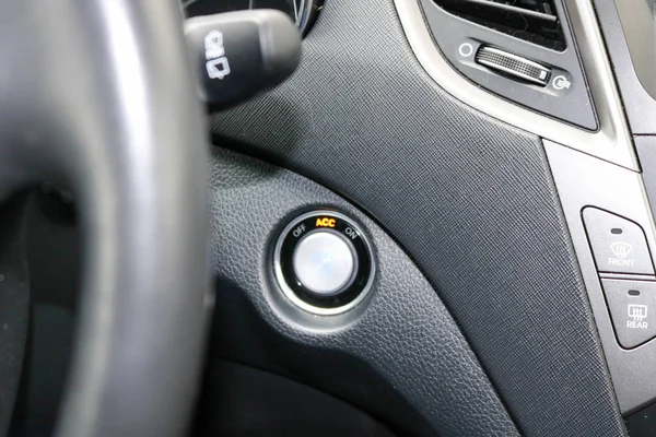 Ignition Key Start Stop Start Car — Stock Photo, Image