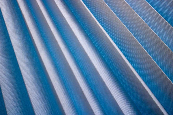 Texture Diagonal Stripes Shadow Triangular Curved Ribs Edges Light White — Stock Photo, Image