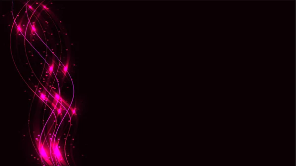 Rosa Transparente Abstracto Brillante Mágico Cósmico Mágico Líneas Energía Rayos — Archivo Imágenes Vectoriales