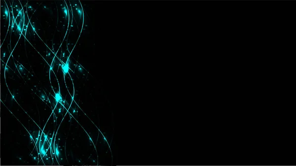 Сині Прозорі Абстрактні Блискучі Магічні Космічні Магічні Енергетичні Лінії Промені — стоковий вектор