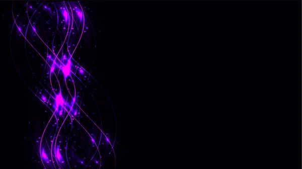Фіолетові Прозорі Абстрактні Блискучі Магічні Космічні Магічні Лінії Енергії Промені — стоковий вектор