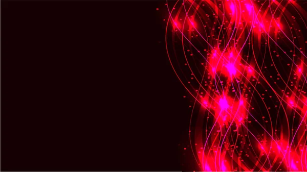 Rosa Transparent Abstrakt Glänsande Magiska Kosmisk Magisk Energilinjer Strålar Med — Stock vektor