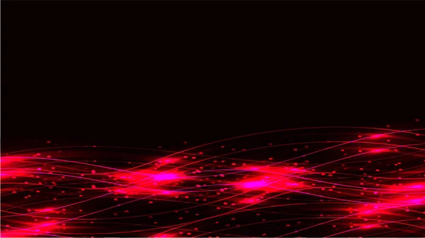 Rose Abstraite Transparente Brillante Magique Lignes Énergie Magiques Cosmiques Rayons — Image vectorielle
