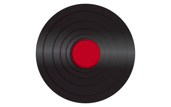 Black Iridescent Vinyl Musical Analogue Retro Old Antique Hipster Vintage —  Vetores de Stock