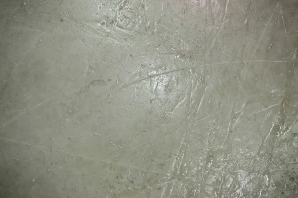 Textur Aus Weißem Kaltem Eis Mit Kratzern Von Eishockeyschuhen Hintergrund — Stockfoto