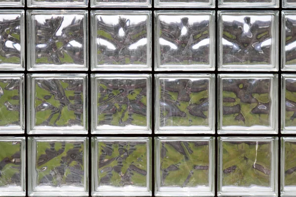 Textuur Van Vele Glanzende Transparante Mooie Vierkante Dik Glazen Tegels — Stockfoto
