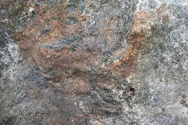 Tekstura Szaro Brązowego Wielokolorowego Starego Kamienia Pęknięciami Wstrząsami Wzorami Tło — Zdjęcie stockowe