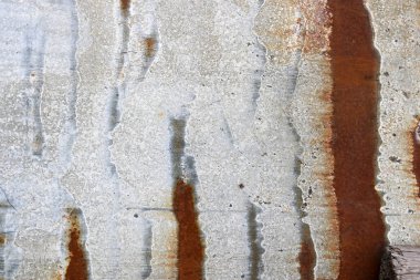 Gri eski eski eski eski eski oksitlenmiş metal, paslı çizgili ve desenli demir, arka plan.