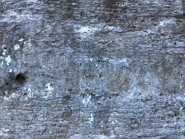 旧灰色混凝土水泥石膏墙体的结构裂缝凹坑模式和离婚 分离件 — 图库照片