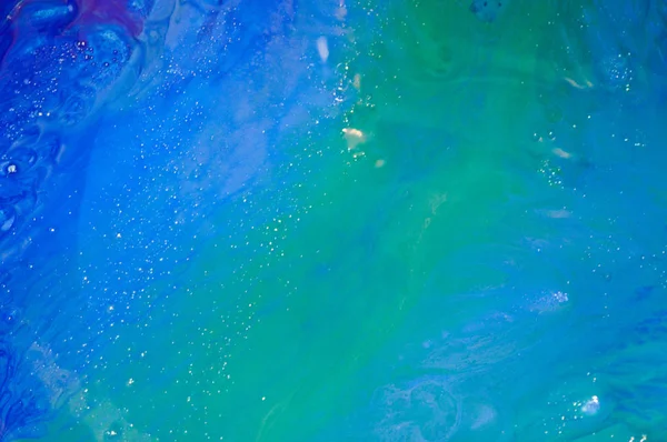 Abstract blauw gladde mooie borstel geschilderd acryl besmeurde textuur. De achtergrond — Stockfoto