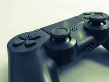 Bilgisayar oyunları oyun sahası için güzel siyah beyaz modern oyun joystick 'i