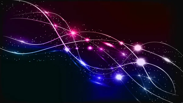 Abstrato multicolorido azul violeta vermelho e verde bonito digital moderno mágico brilhante energia elétrica laser neon textura com linhas e ondas listras, fundo —  Vetores de Stock