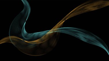 Soyut sarı ve yeşil güzel dijital modern sihirli parlak elektrik lazer deseni çizgiler ve dalga çizgileri, arka plan