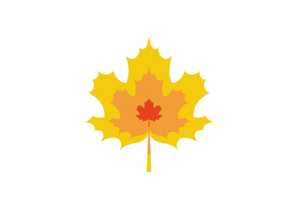 Maple leaf ikona. Ilustracja wektorowa — Wektor stockowy