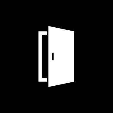 Kapı Düz Vektör Simgesi