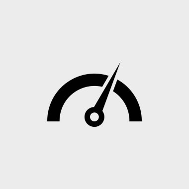 Speedometer flat vector icon clipart