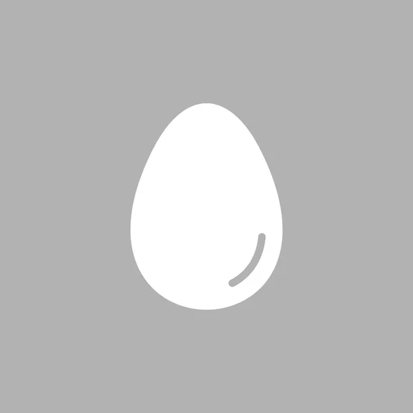 Icona vettoriale piatto uovo — Vettoriale Stock