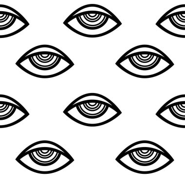 Dikişsiz göz tasarlamak vektör