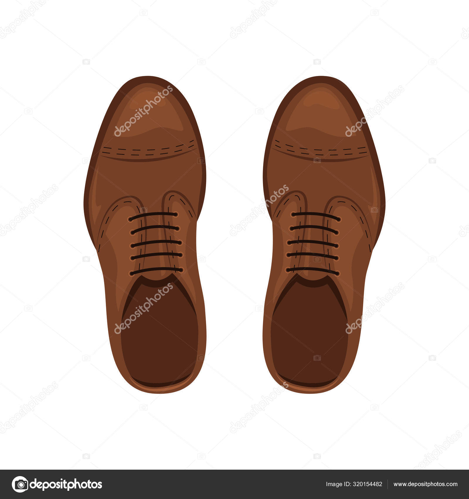 leather shoes vector