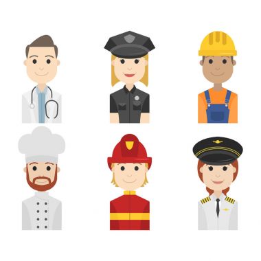 basit insanlar avatar iş ve taşıyıcı karakter