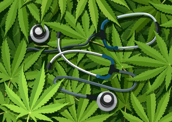 Marijuana medical use and health care concept. Traditional medicine versus other options with cannabis