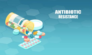 Antibiyotik kapsüllerinin taşıyıcısı şişeyi boşaltıyor.. 
