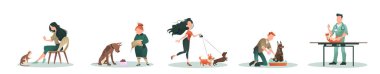 İnsanların hayvan sahipleri ve veteriner taşıyıcısı. Yürürler, beslenirler, aşılarlar ve hayvan, kedi ve köpeklere bakarlar. 